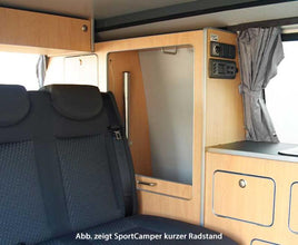 Reimo Furniture Unit, Pre-Assembled, for VW T6/T5 LWB Sportcamper, Apple Decor, with Built-In Appliances - image 4