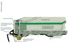 Reimo Floor plate 1-piece, decor ship's floor, 156mm x 156m for VW T2 & T3 - 10520 | Stahlor image 2