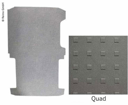 Floor Panel, 1-Piece, for VW T5/T6 SWB, Quad Decor, Length 246 cm