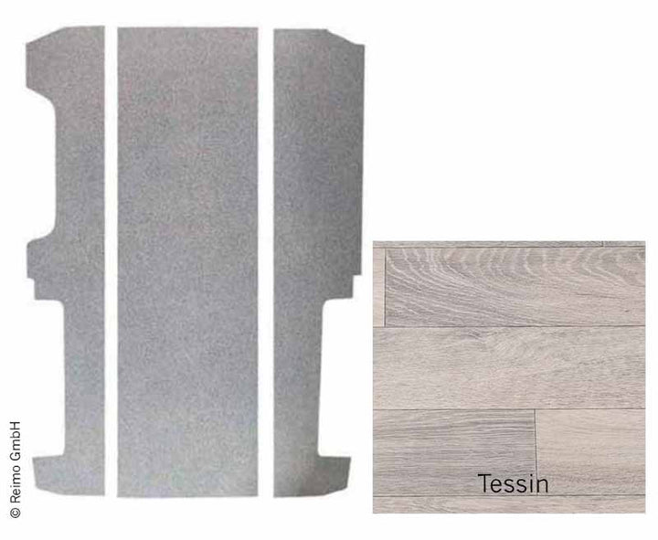 VW T6, VW T5 floor plate, SWB (length approx. 246 cm), rail distance 826 mm