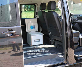 Reimo VW T6, VW T5 Porta Potti box anthracite including upholstery (light gray) - image 2