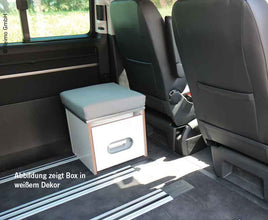 Reimo VW T6, VW T5 Porta Potti box anthracite including upholstery (light gray)