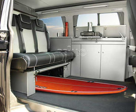 Reimo VW T6, VW T5 CityVan SWB furniture module kit anthracite with silver cover - image 2