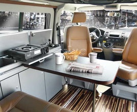 Reimo VW T6, VW T5 CityVan SWB furniture module kit anthracite with silver cover - image 4
