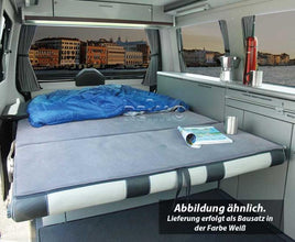 Reimo VW T6, VW T5 CityVan SWB furniture module high-gloss white with silver cover - image 6