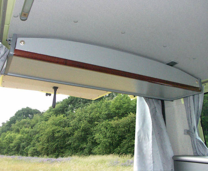 VW T6, VW T5 roof cabinet for standard roof, SWB and LWB, silver