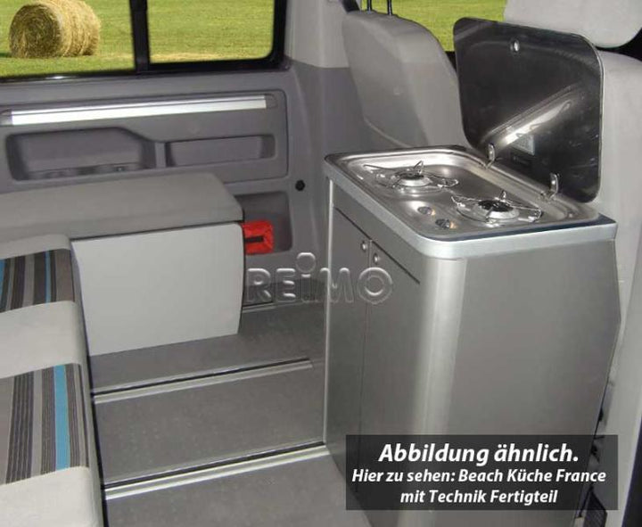 VW T6, VW T5 California Beach France kitchen pod gloss black