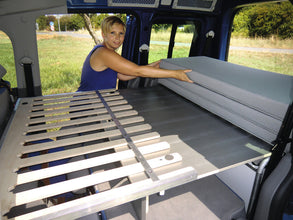 Reimo VW Caddy SWB Active Slatted Bed with Foam Cushions and Removable Covers - image 6