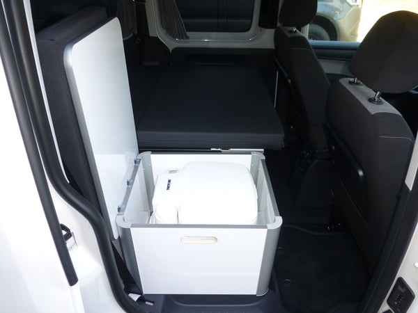 Reimo VW Caddy Camp Maxi Storage Box for Porta Potti 335 - High Gloss White