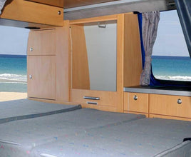Reimo Furniture Unit VW T5/T6 SWB TrioStyle, Apple Wood Decor, Kit without Roller Shutter Door - image 4