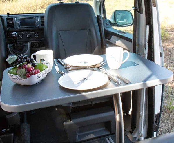 REIMO Table system luxury with swivel table frame anthracite - 770 x 480 mm - 18052 | Stahlor image 1