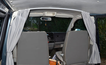 Carbest Divider curtain cab VW T5/T6 - Gray - 2-ply - 19245 | Stahlor image 2