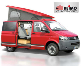 Reimo VW T6, VW T5 pop top roof superflat, SWB, rear pop up, white