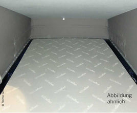 Reimo Pop top roof bed in light gray for VW T6, VW T5 pop top bed superflat LWB