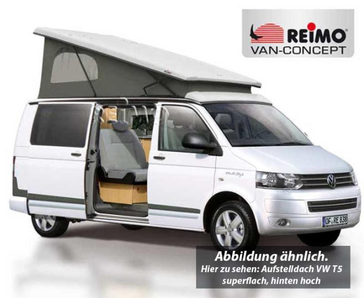 VW T5 pop top roof, VW T6 pop top roof Easy-Fit with belt lock, rear pop up