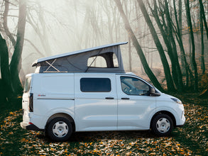 Reimo Ford Custom V710 L1 sleeper roof - High front - Open-sky bellows - Normal - White - With LED - image 3