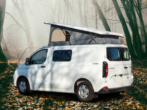 Reimo Ford Custom V710 L1 sleeper roof - High front - Open-sky bellows - Normal - White - With LED - image 4