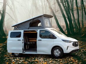 Reimo Ford Custom V710 L1 sleeper roof - high front - standard bellows - molded headliner - white