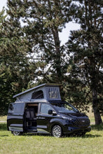 Reimo Ford Custom V710 L1 sleeper roof - High front - Open-sky bellows - Molded headlining - Black - With LED - image 2
