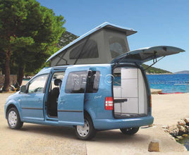 Reimo VW Caddy Maxi pop top bed, rear pop up, white - image 4