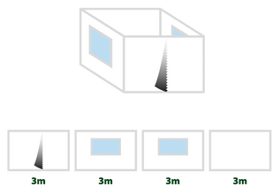 Brunner Zebo Enjoy 2-Pro 3x3 Side Wall Set