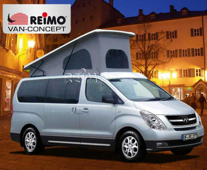 Superflat Pop-Top Roof Hyundai H1 SWB from 2008, Front-Lifting, Quartz Gray