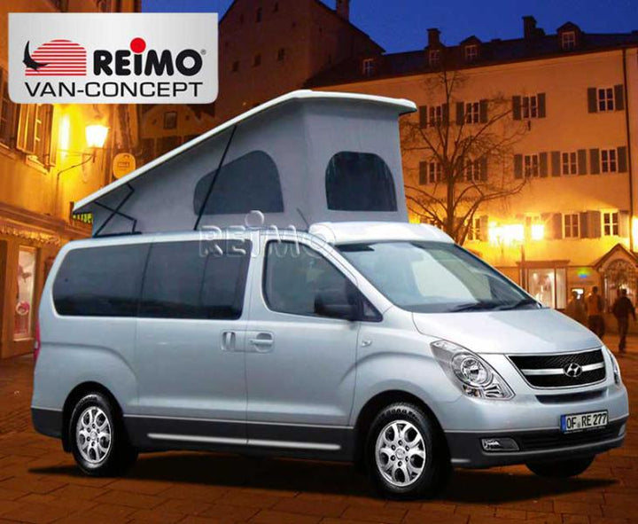 Superflat Pop-Top Roof Hyundai H1 SWB from 2008, Front-Lifting, Quartz Gray