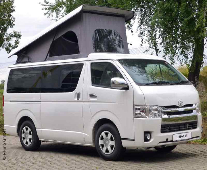 Toyota Hiace pop top roof, Easy-Fit, superflat, from 2016, front pop up