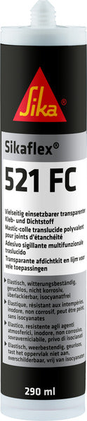 Sikaflex-521FC Adhesive Sealant, Transparent, 290 ml