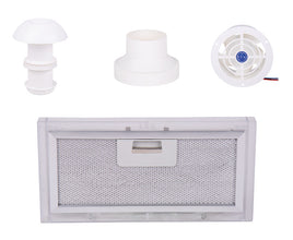 Reimo Exhaust air set 4-part with roof chimney, fan, adapter, filter - 35219 | Stahlor image 1