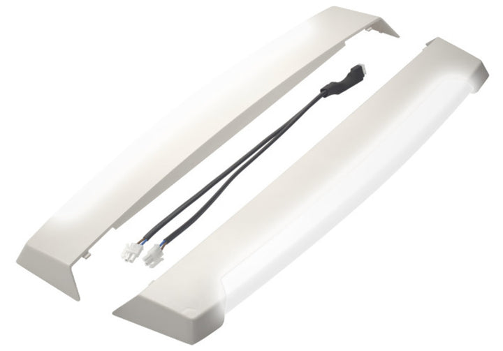 Side panels LED for pleated frame white, complete with cable and polyswitch