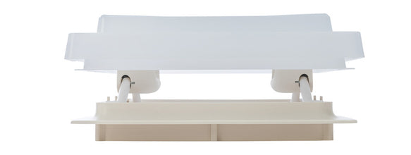 MPK Roof hood with mosquito net 280 x 280 mm - frosted glass - interior frame Beige - 360251 | Stahlor image 2