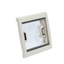 MPK Roof hood with mosquito net 280 x 280 mm - frosted glass - interior frame Beige - 360251 | Stahlor image 4
