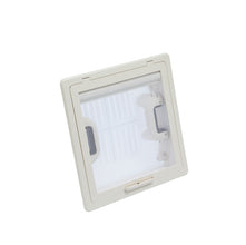 MPK Roof hood with mosquito net 280 x 280 mm - frosted glass - interior frame Beige - 360251 | Stahlor image 5