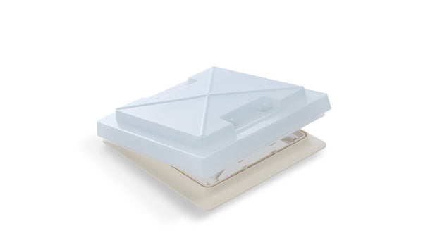 MPK Roof hood with mosquito net 280 x 280 mm - frosted glass - interior frame Beige - 360251 | Stahlor image 1