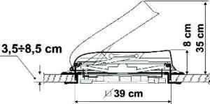 Solera Front spoiler white for roof hatch cover 36-40 cm - 36043 | Stahlor image 3