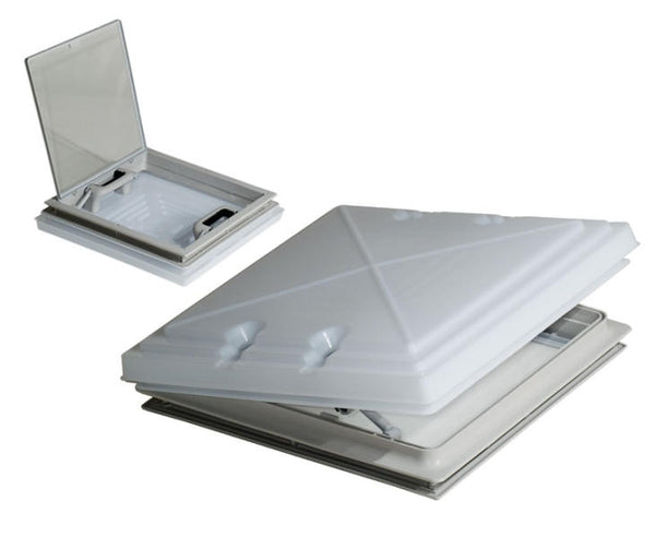 MPK Roof hood 400 x 400 mm with frosted glass and mosquito net - 360574 | Stahlor image 1