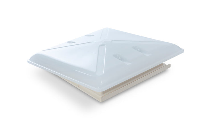 Roof hood 400 x 400 mm - frosted glass - With roller blind and mosquito net