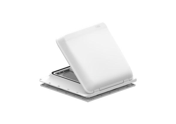FIAMM 12 V Crank Roof Hood Turbo-Vent Premium - 40 x 40 cm - White Hood - 36187 | Stahlor image 1