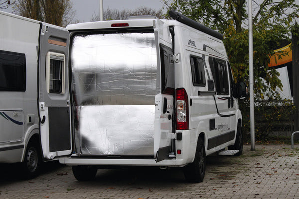 HIND Thermocurtain for Fiat Ducato and construction equal from 2007 - High one-piece rear door insulation . - 37452 | Stahlor image 1