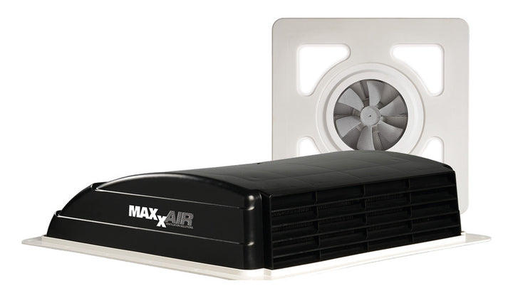 MaxxAir MaxxFan Mini Roof Vent 36 x 36 cm with LED, Black