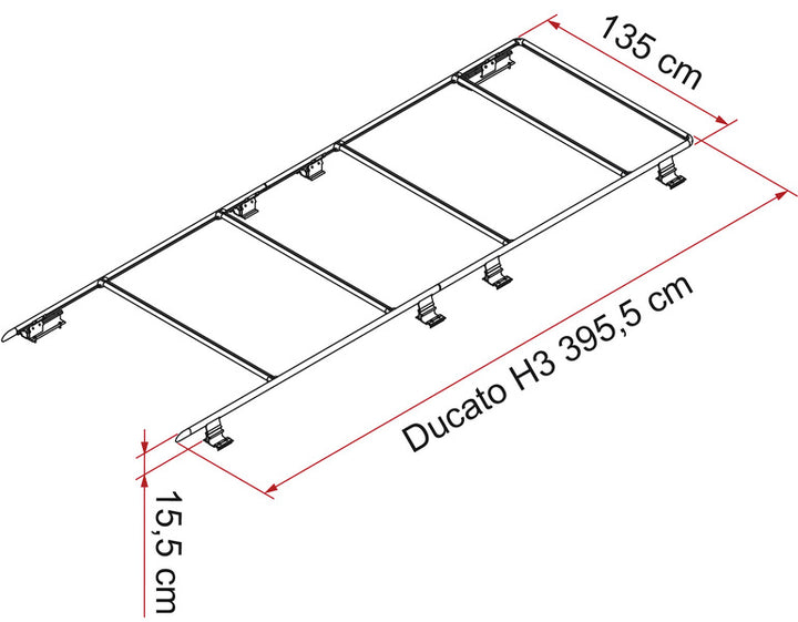 Roof rack for Fiat Ducato,Peugeot Boxer,Citroen Jumper from 2006 on
