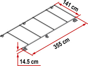 Fiamma Roof rack for Fiat Ducato,Peugeot Boxer,Citroen Jumper from 2006 on - 41099 | Stahlor image 3