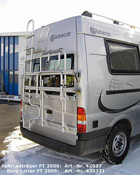 Bicycle rear rack for Ford Transit 2000 - 2013