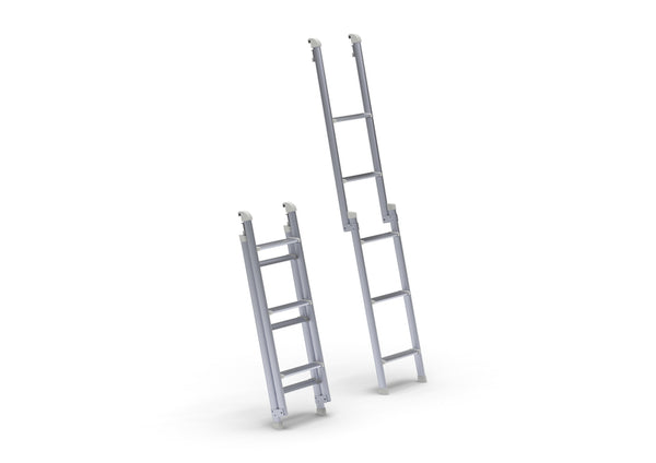 Lippert Folding aluminum ladder for sleeping roof - For VW T5/T6 with 5 steps - 42121 | Stahlor image 1