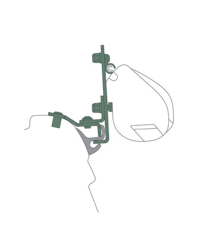 Awning adapter for Fiamma F35pro/F45s VW T5/T6/T6.1 with Reimo Multirail - removable
