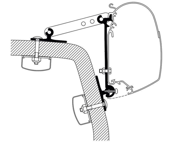 Thule Universal Adapter Omni Wall - 3 pieces