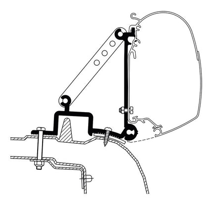 Wall Mount Adapter - Renault Master and TO 3200/4200/5200/8000