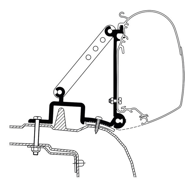 Wall Mount Adapter - Renault Master and TO 3200/4200/5200/8000
