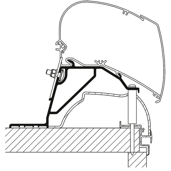 Thule Roof Adapter Hobby Caravan 2024 - 426790 | Stahlor image 1